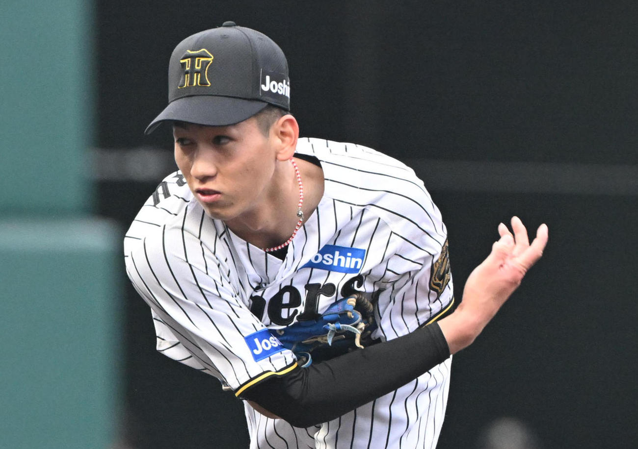 阪神今朝丸裕喜（2025年3月5日撮影）