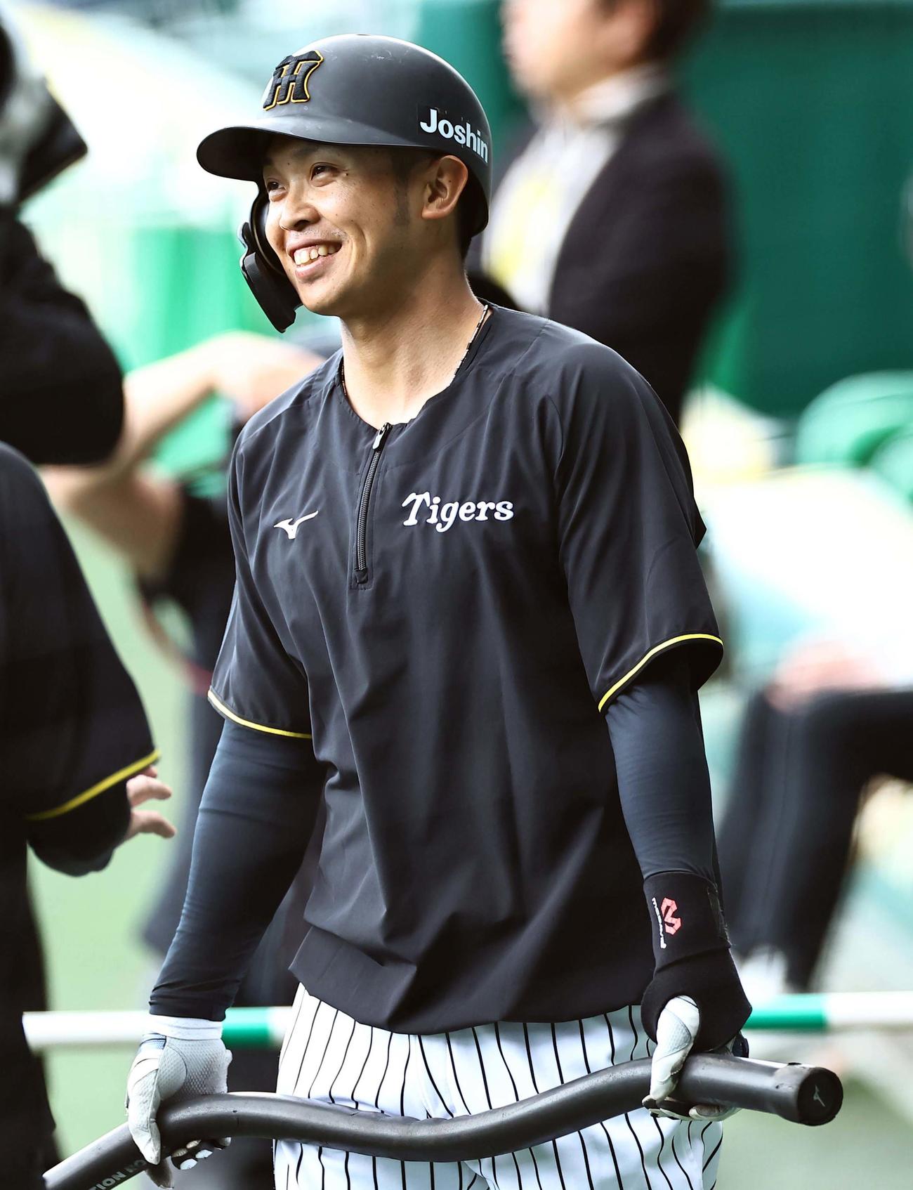 阪神島田海吏（2025年5月2日撮影）