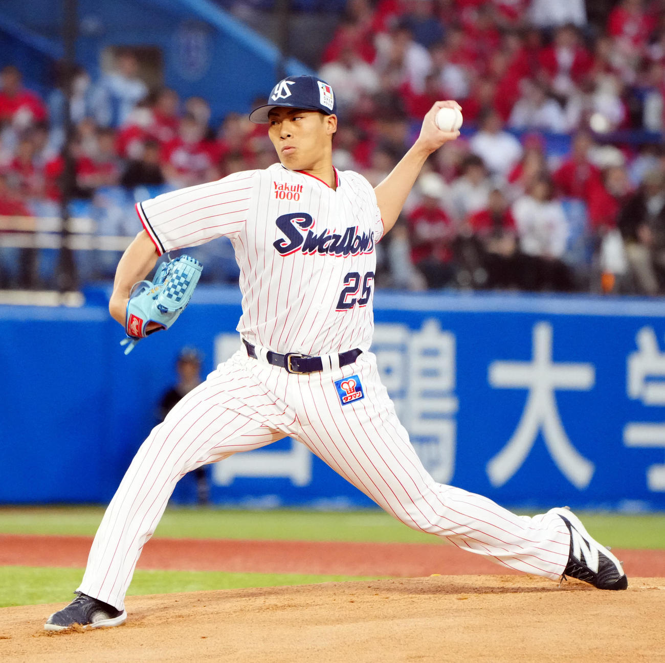 ヤクルト山野太一（2025年5月7日撮影）