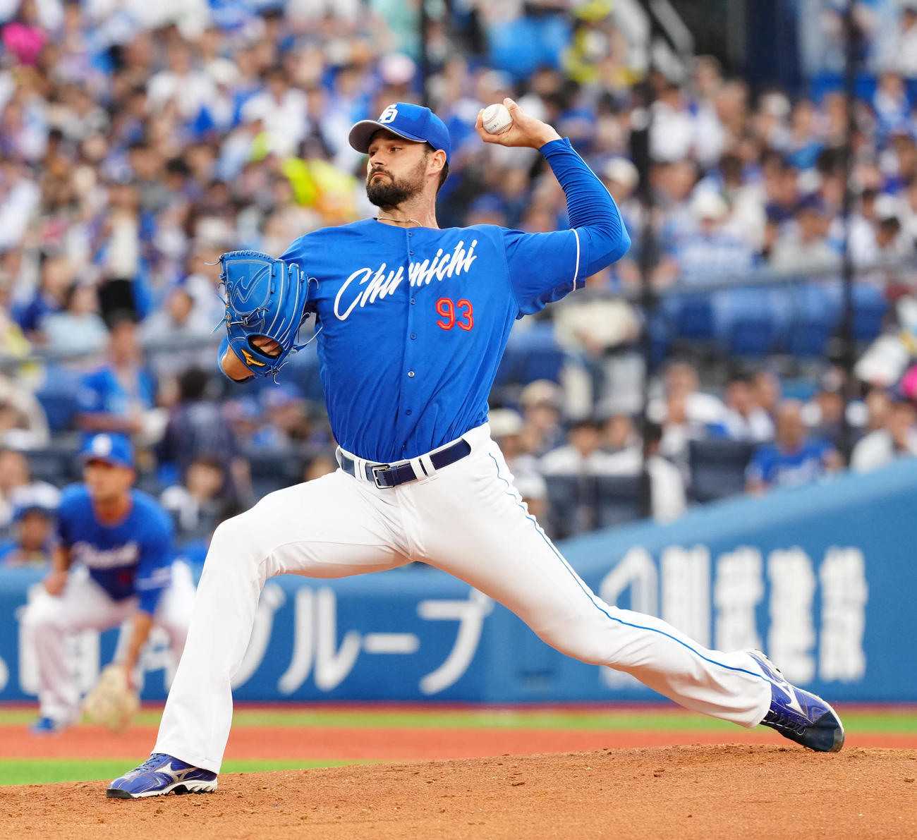 DeNA対中日　中日先発のマラー（撮影・江口和貴）