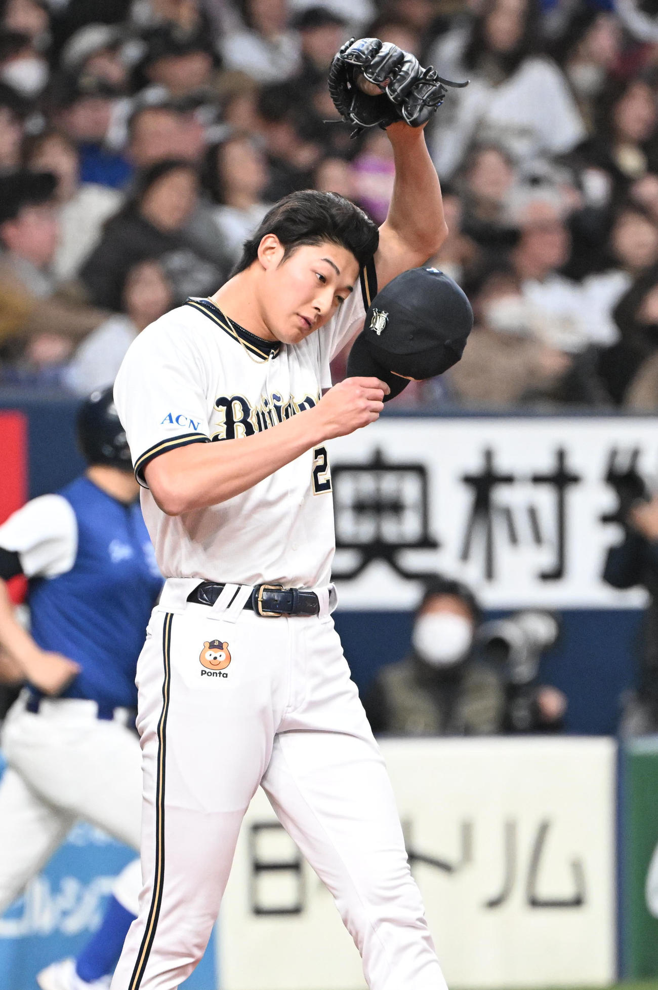 登録抹消が決まったオリックス山崎颯一郎投手＝25年3月