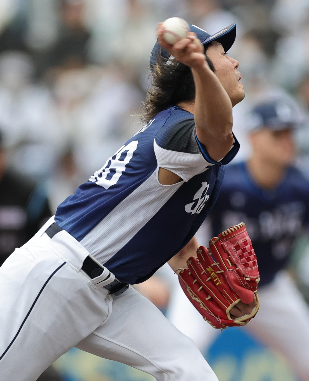 ロッテ対西武　西武先発の今井（撮影・野上伸悟）