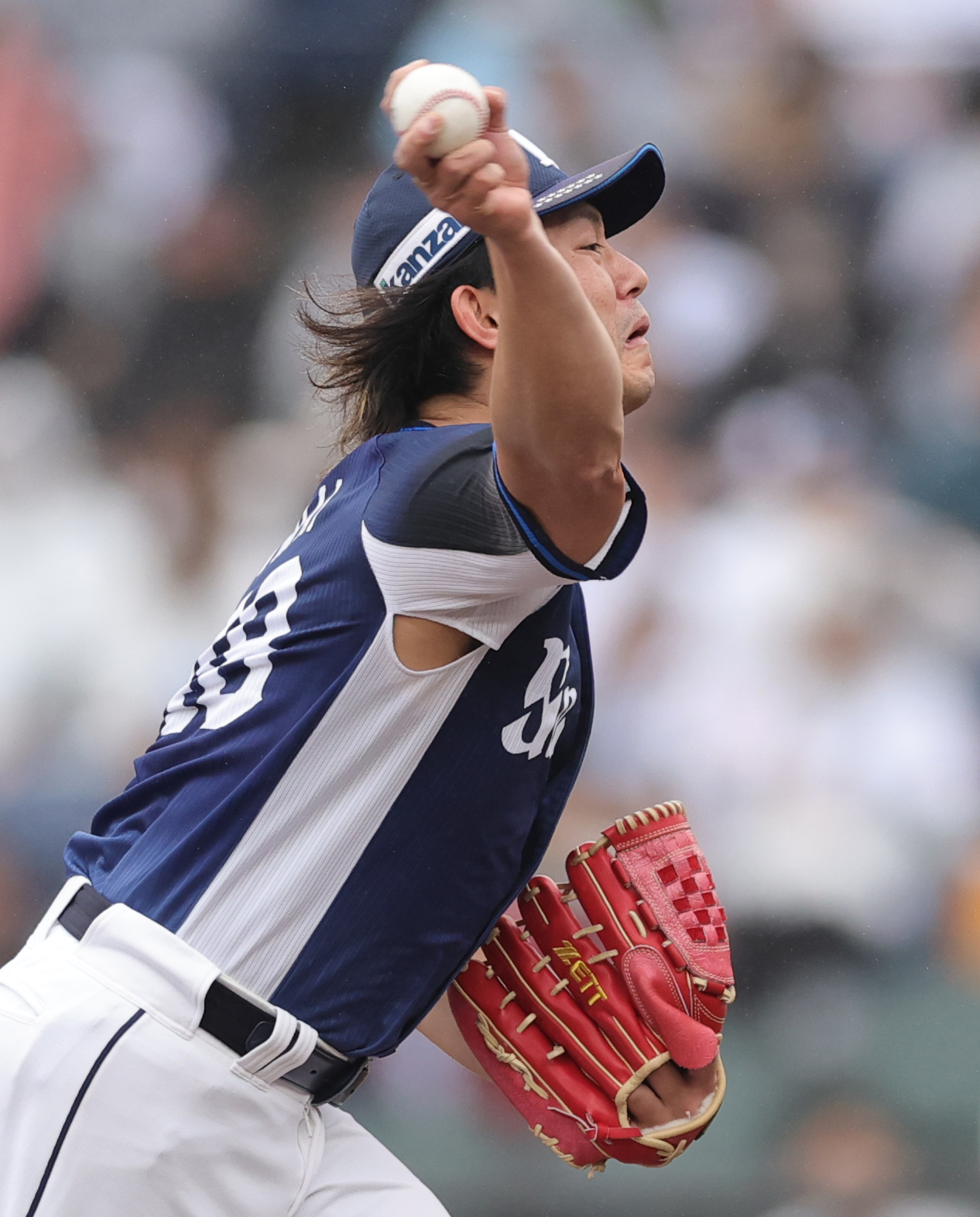 ロッテ対西武　西武先発の今井（撮影・野上伸悟）