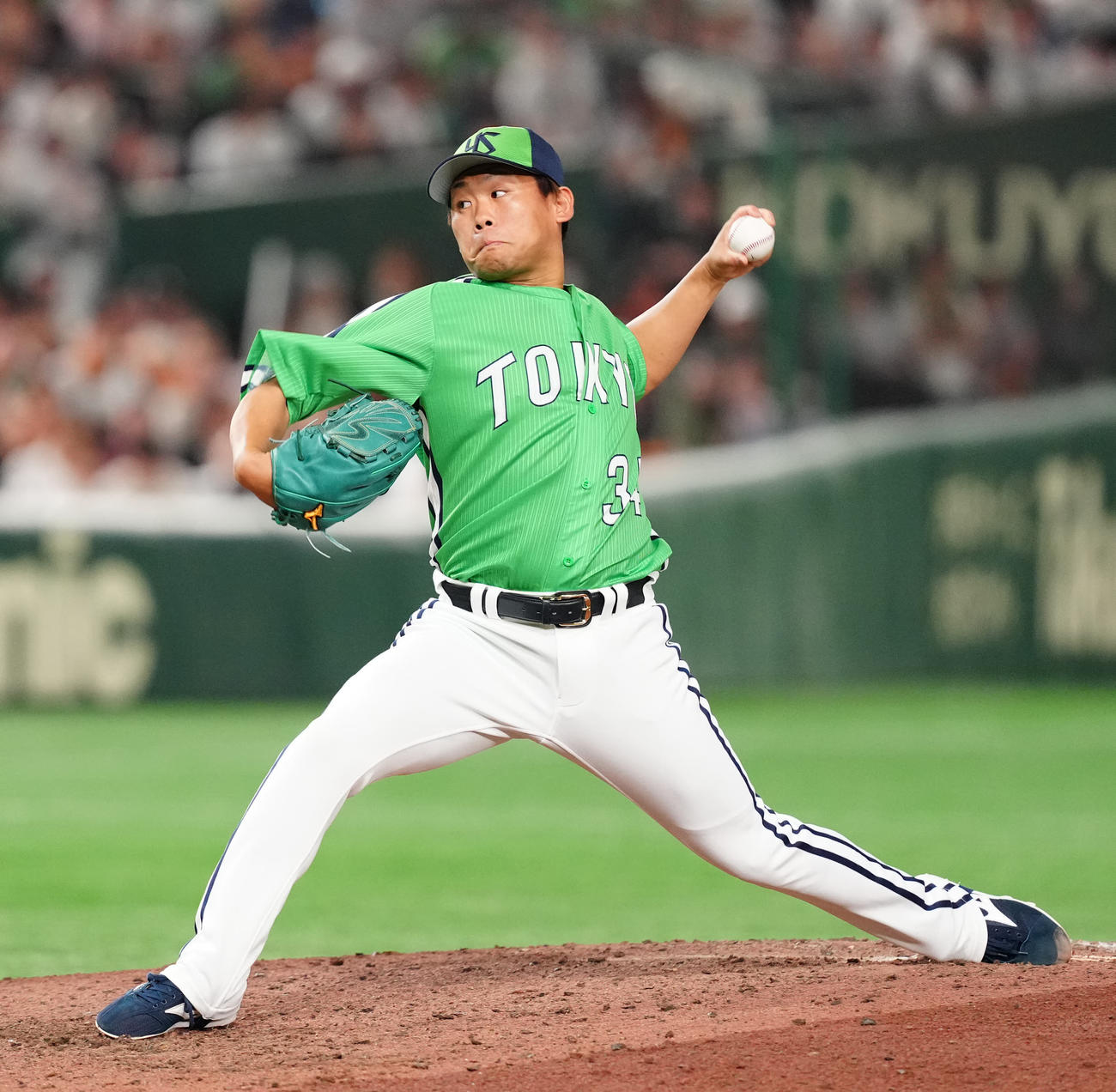 巨人対ヤクルト　ヤクルト3番手の田口（撮影・江口和貴）