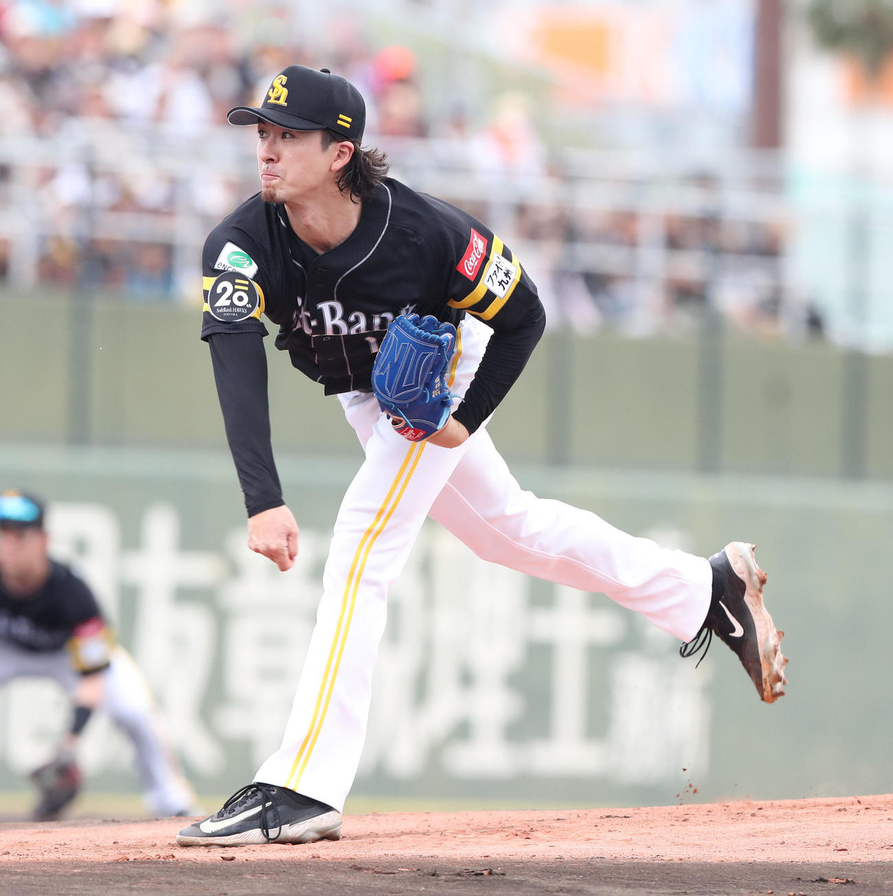 ソフトバンク対オリックス　先発・上沢（撮影・梅根麻紀）