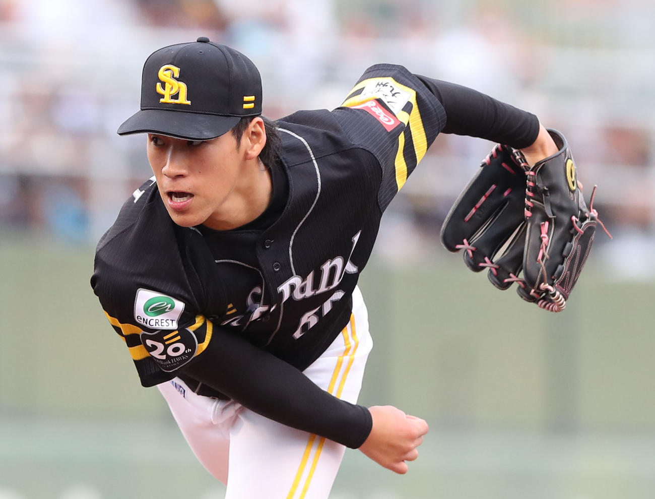 5月25日、ソフトバンク対オリックス　9回に登板した岩崎