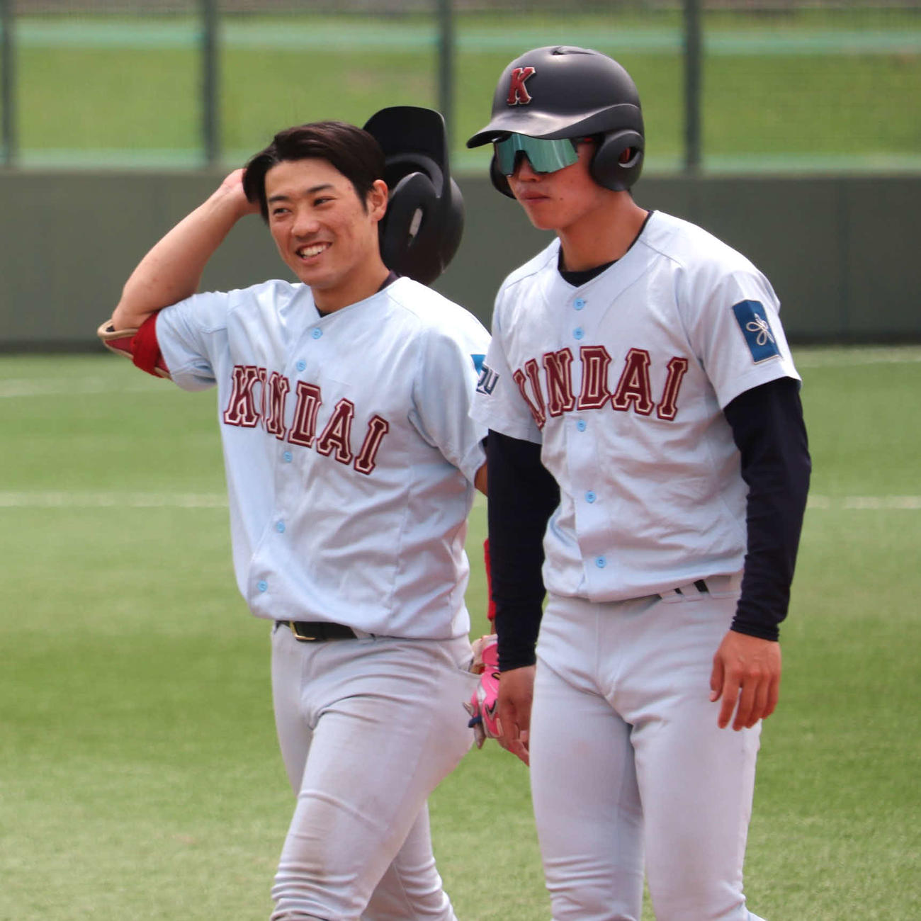 第6節3回戦　関学大対近大　2回二死満塁で4球目を遊飛に打ち取られ悔しそうな表情を浮かべる、近大・勝田（撮影・中島麗）