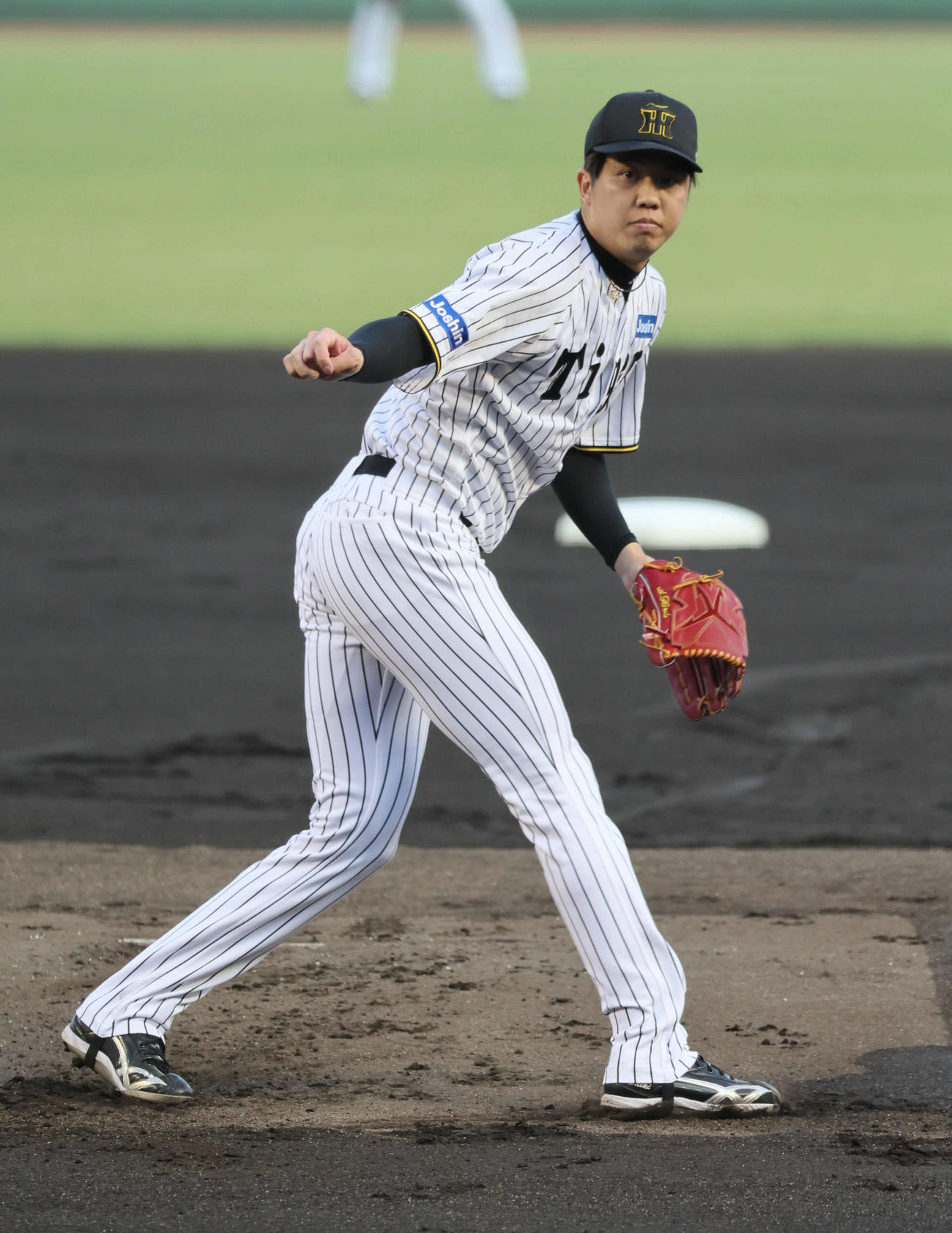 阪神対DeNA　阪神先発の才木（撮影・宮崎幸一）