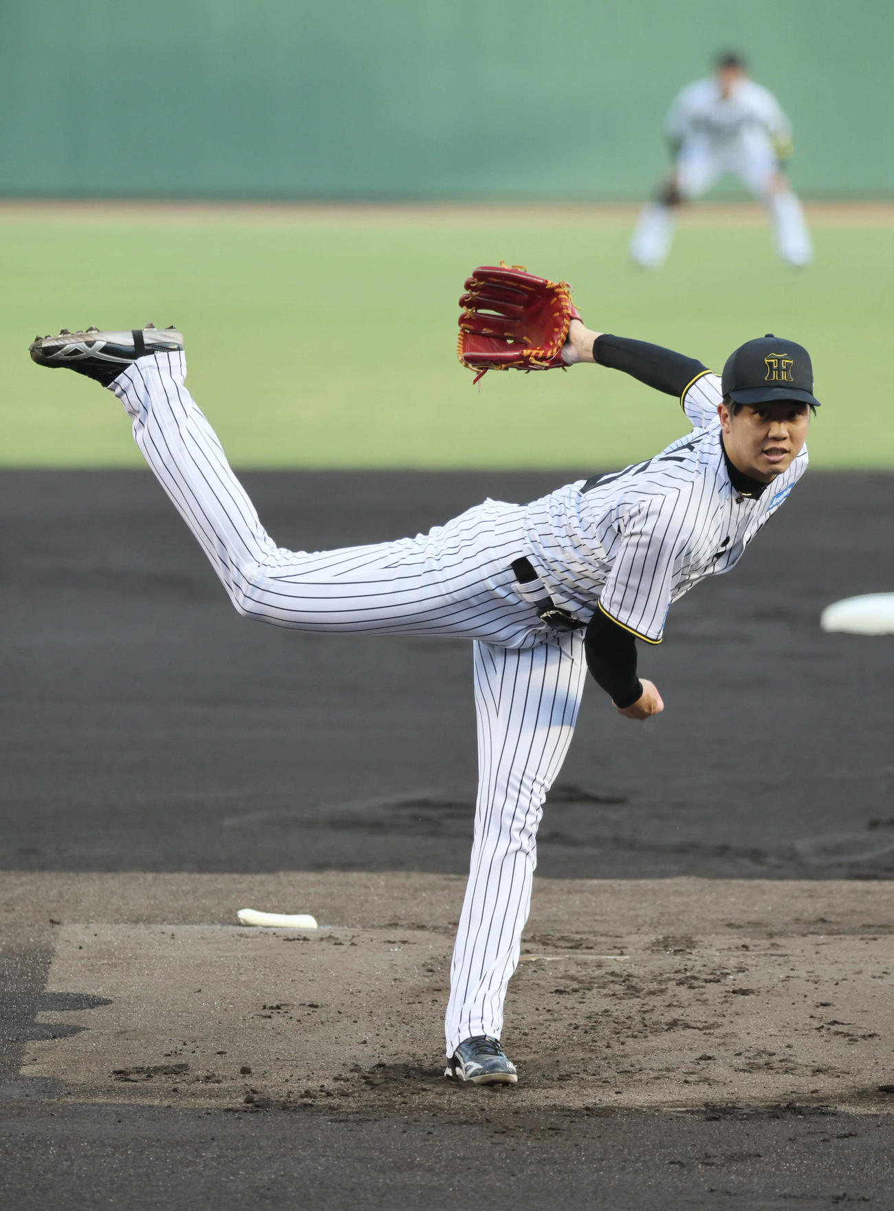 阪神対DeNA　阪神先発の才木（撮影・宮崎幸一）