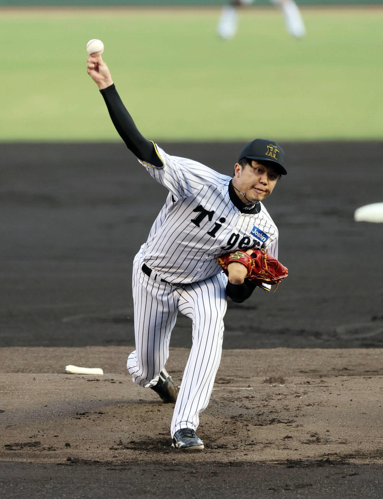 阪神対DeNA　阪神先発の才木（撮影・宮崎幸一）