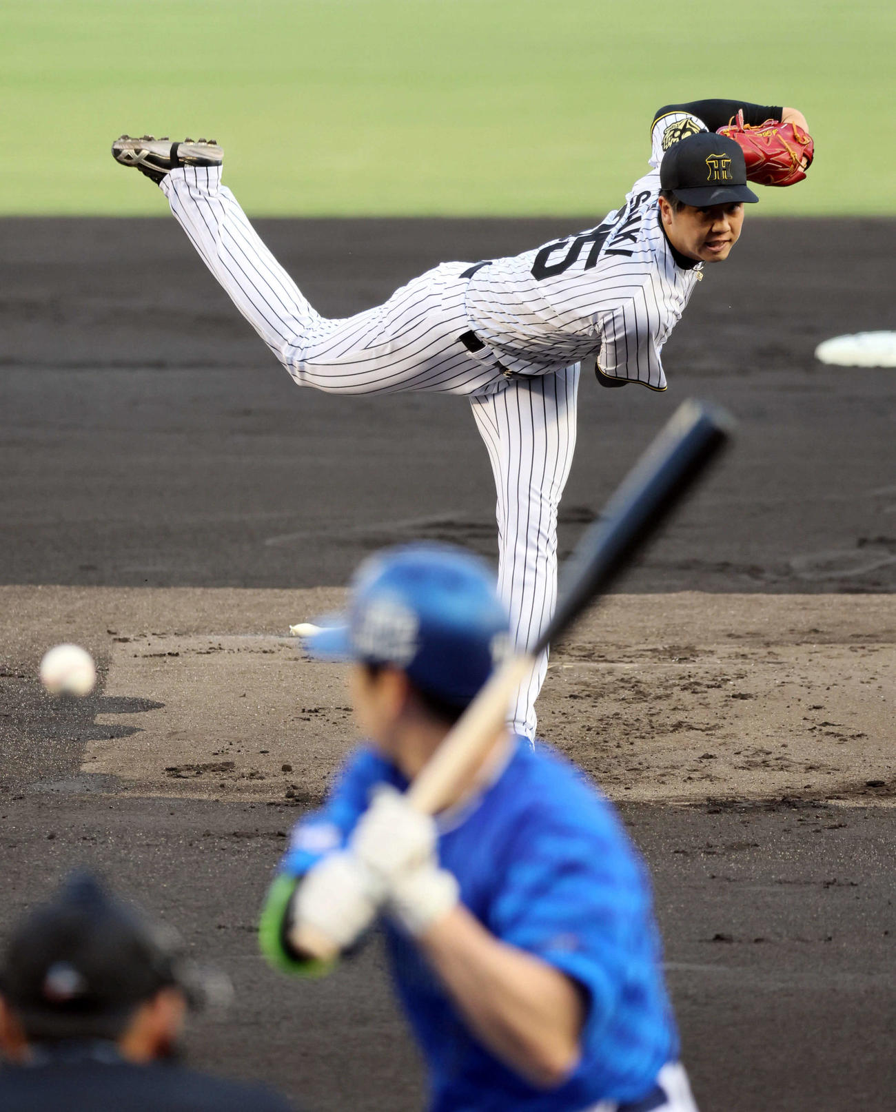 阪神対DeNA　阪神先発の才木（撮影・宮崎幸一）