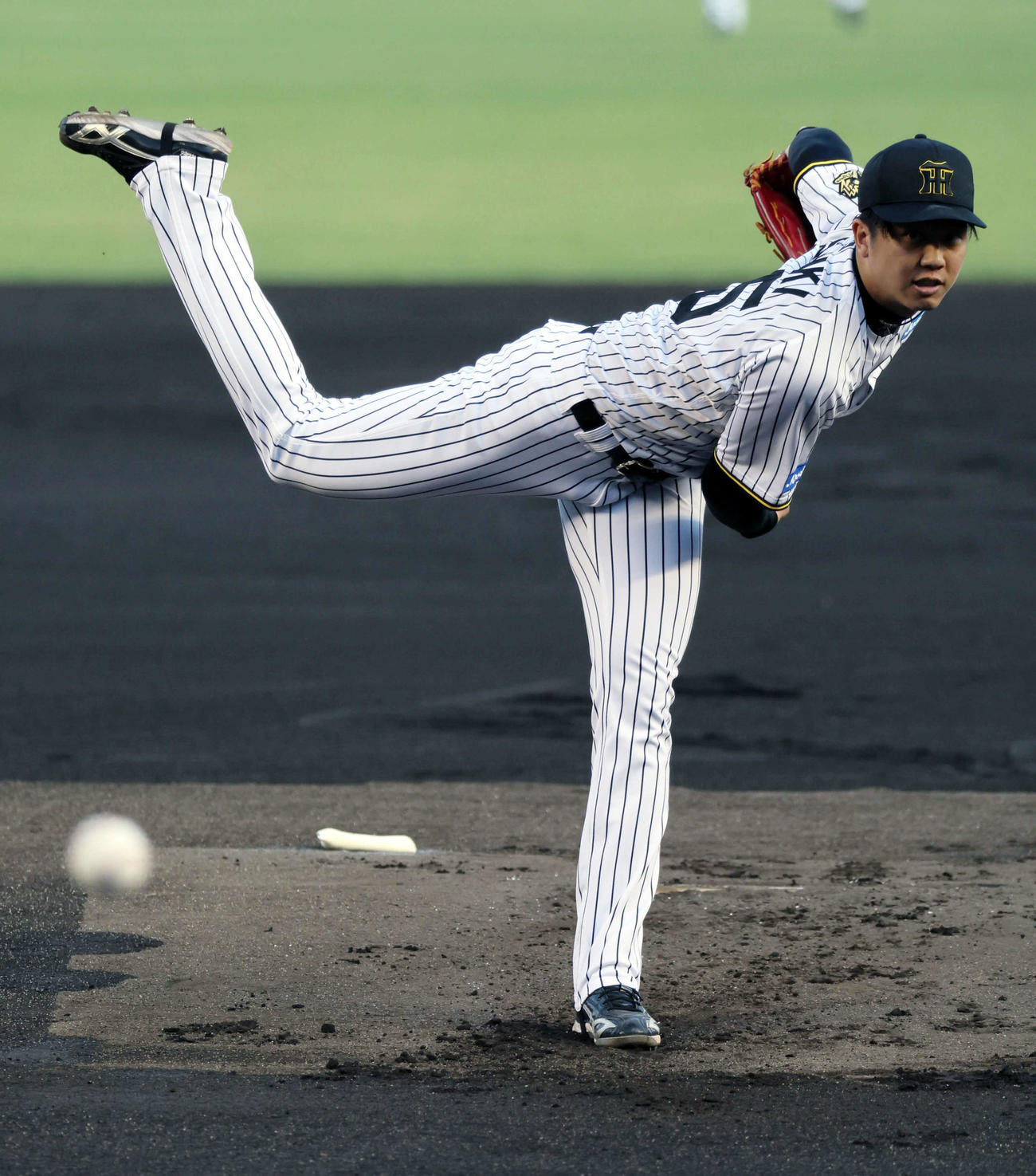 阪神対DeNA　阪神先発の才木（撮影・宮崎幸一）