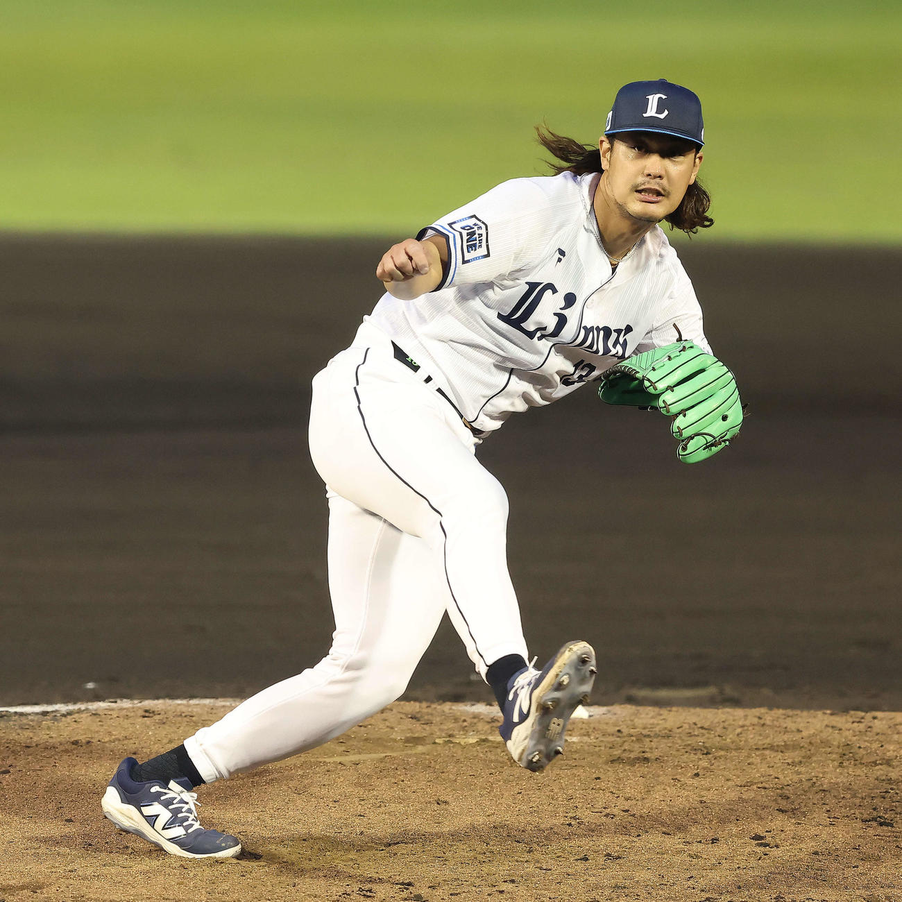 西武対楽天　3回表、力投する高橋（撮影・河田真司）