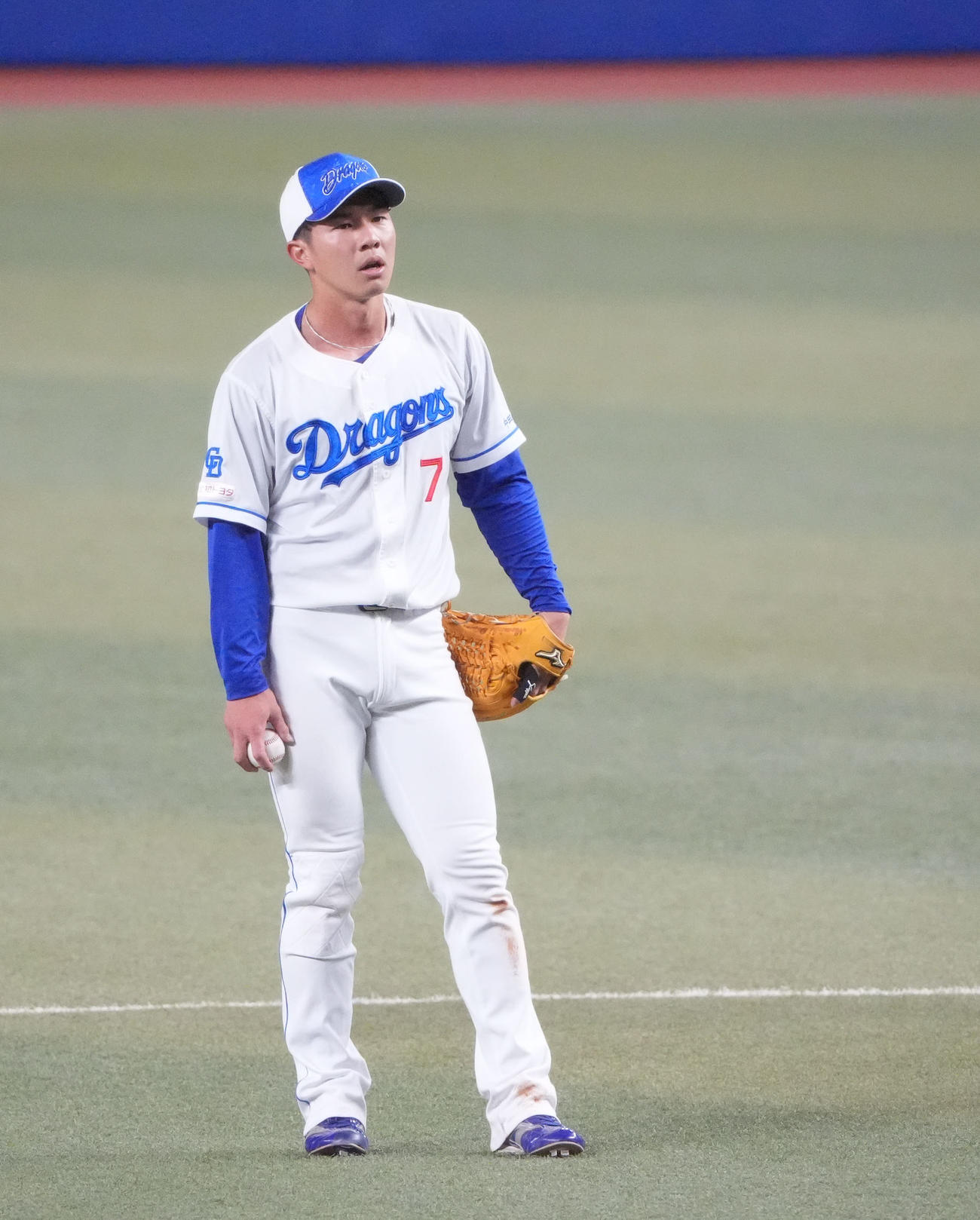 中日福永裕基（2025年2月28日撮影）