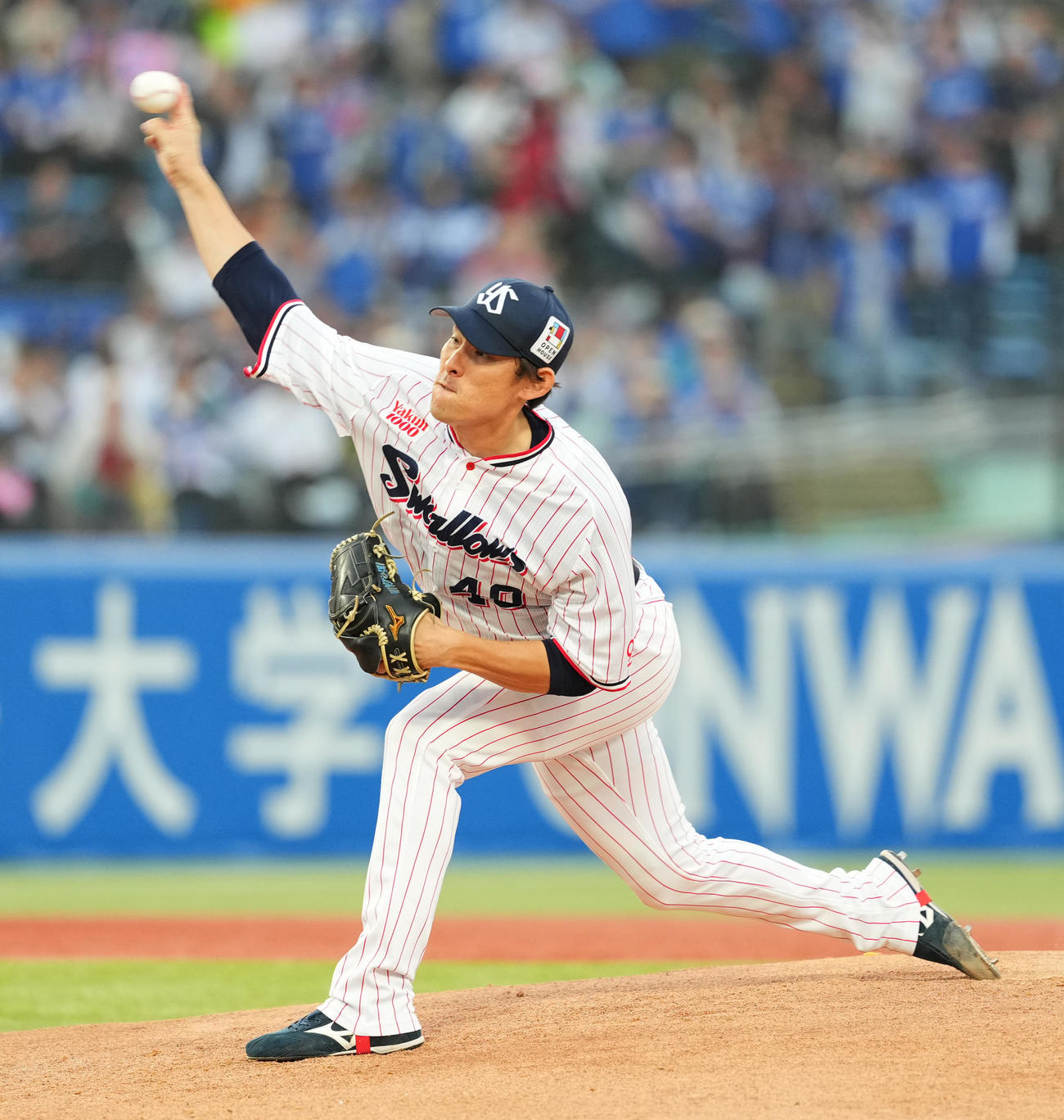 ヤクルト対中日　ヤクルト先発の高梨（撮影・菅敏）