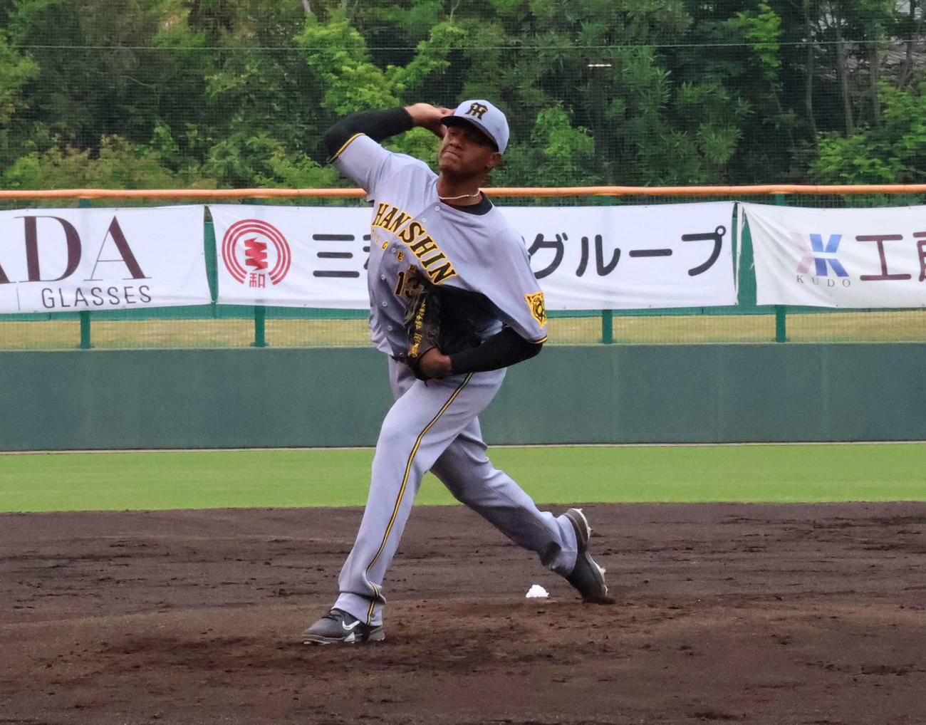 四国IL徳島対阪神2軍　阪神先発のマルティネス（撮影・塚本光）