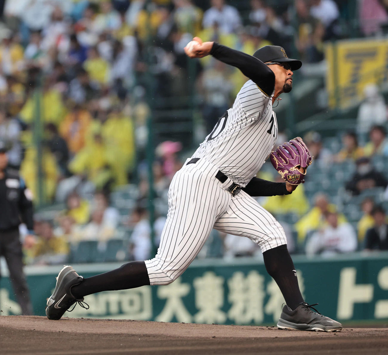 阪神対DeNA　阪神先発のデュプランティエ（撮影・西尾就之）