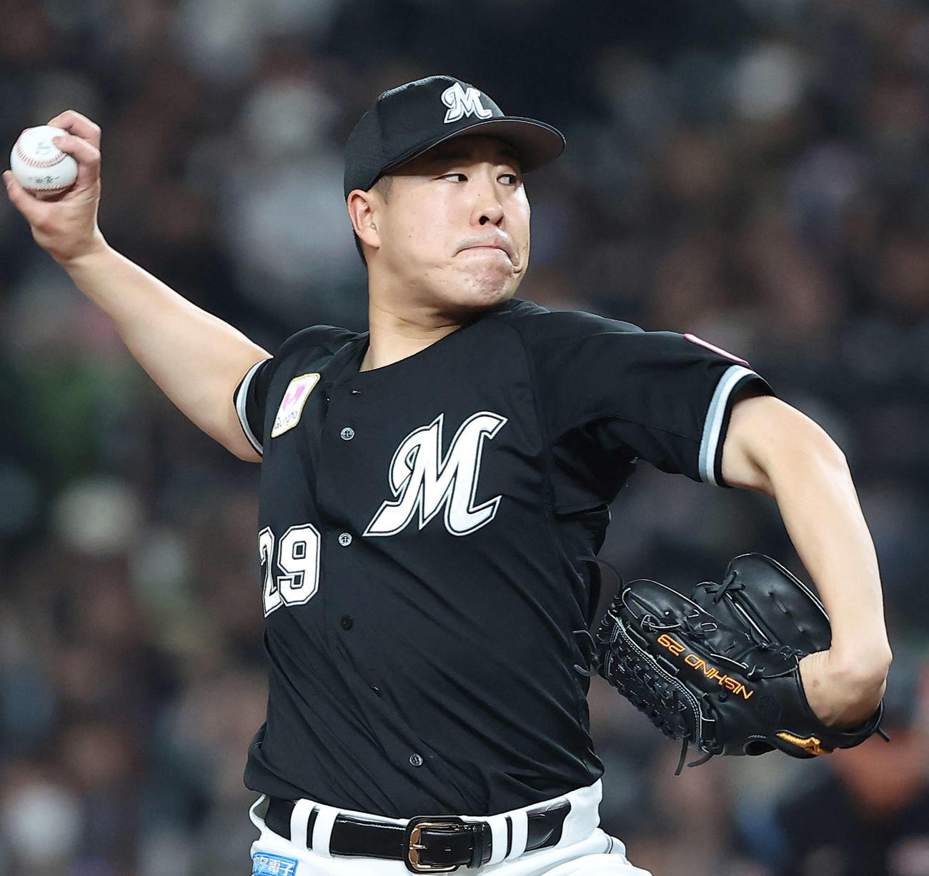 ロッテ西野勇士（2025年撮影）
