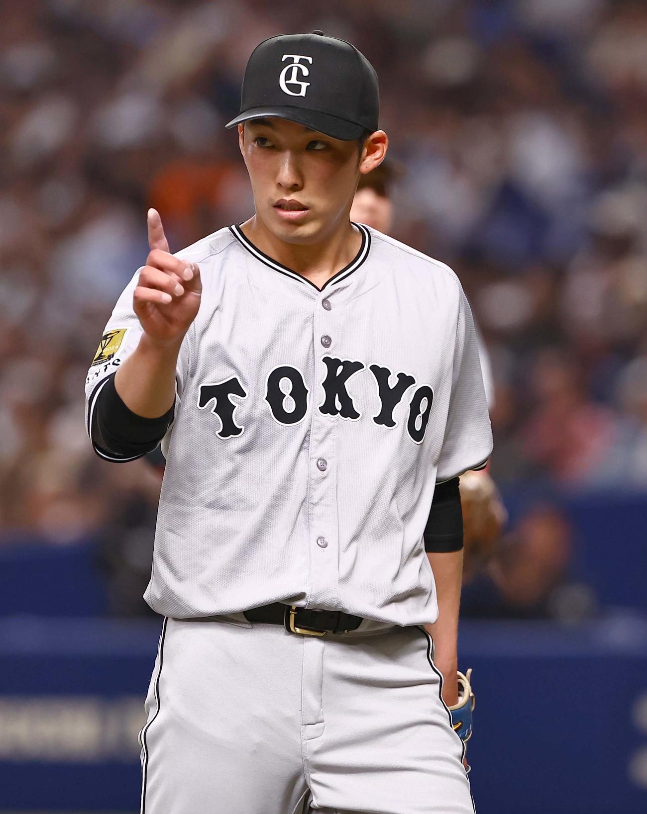 中日対巨人　6回1失点で降板した赤星（撮影・上田博志）