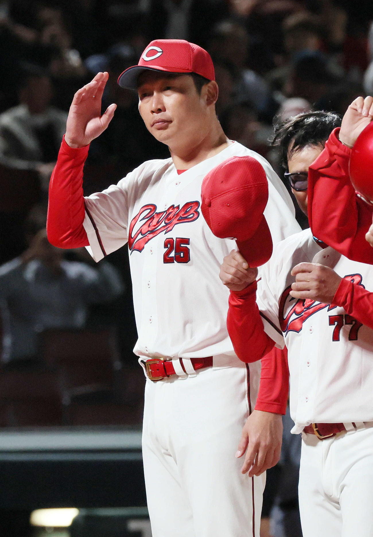 広島対阪神　敗れた新井監督（撮影・加藤孝規）