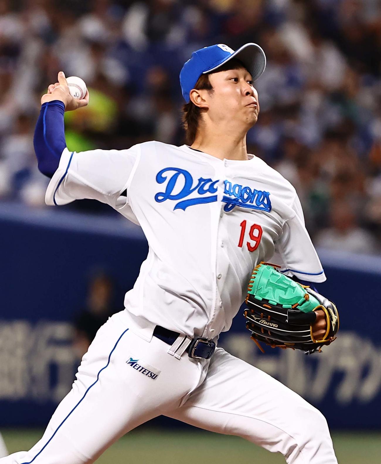 中日対巨人　中日先発の高橋宏（撮影・上田博志）