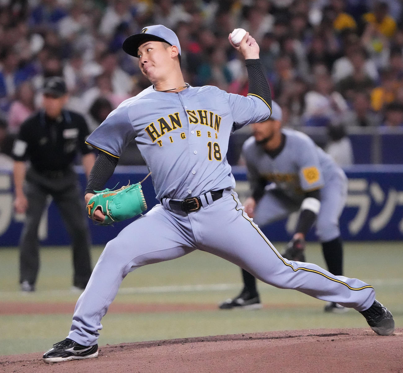 阪神伊原陵人（2025年5月25日撮影）