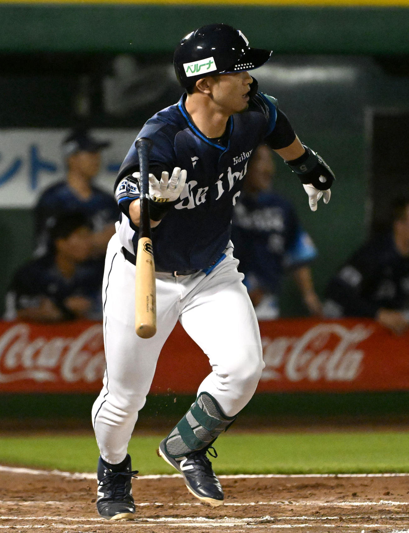 オリックス対西武　7回表西武2死満塁、代打外崎は同点の中適時打を放つ（撮影・石井愛子）