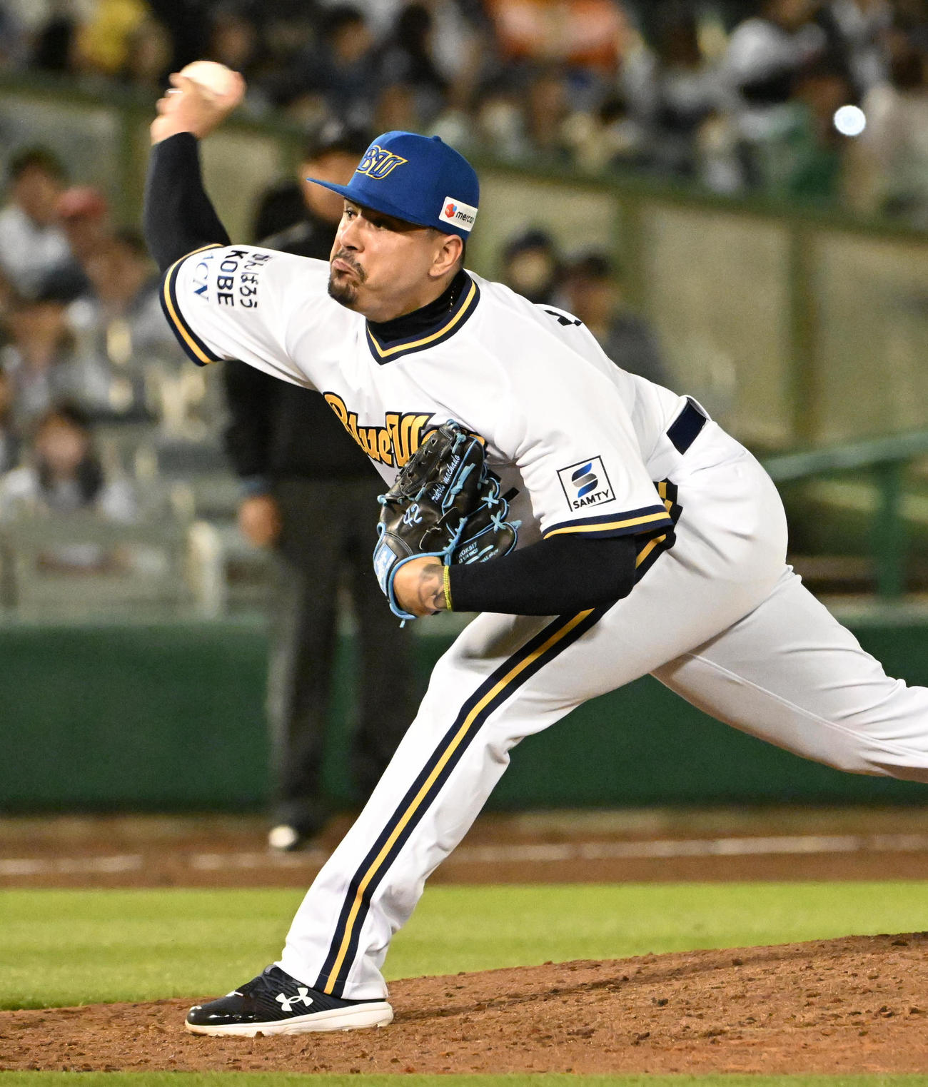 オリックス対西武　オリックス3番手のマチャド（撮影・石井愛子）