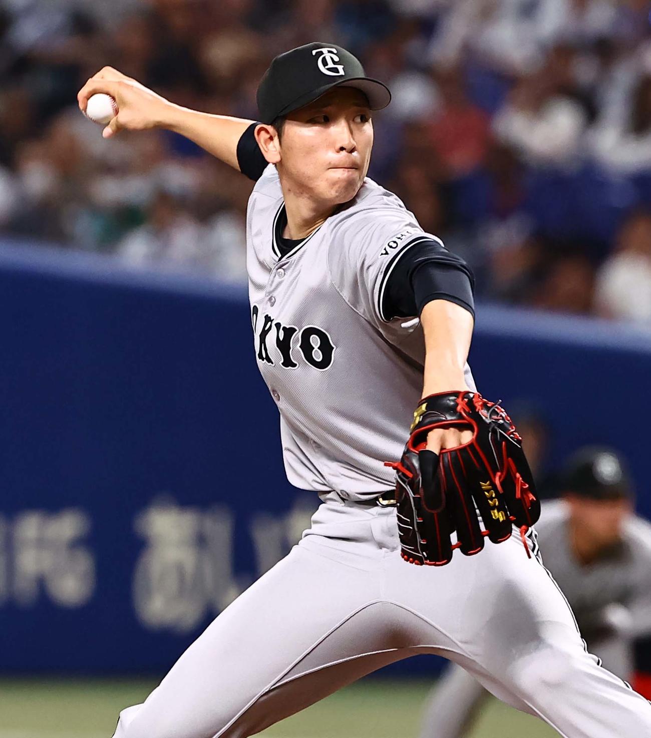 中日対巨人　巨人先発の戸郷（撮影・上田博志）