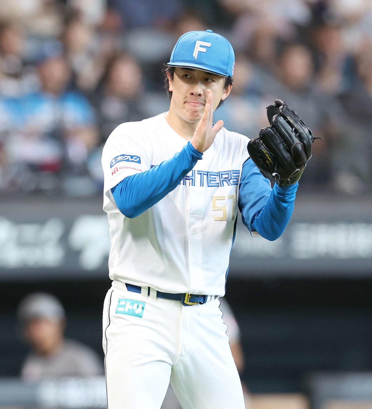 日本ハム北山亘基（2025年6月1日撮影）