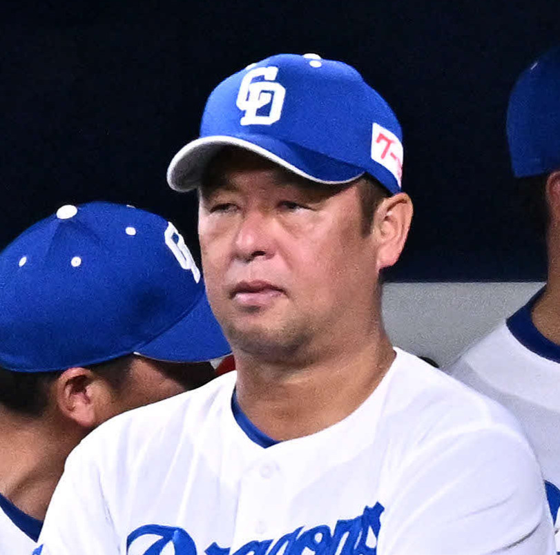 中日松中コーチ（2025年4月2日撮影）