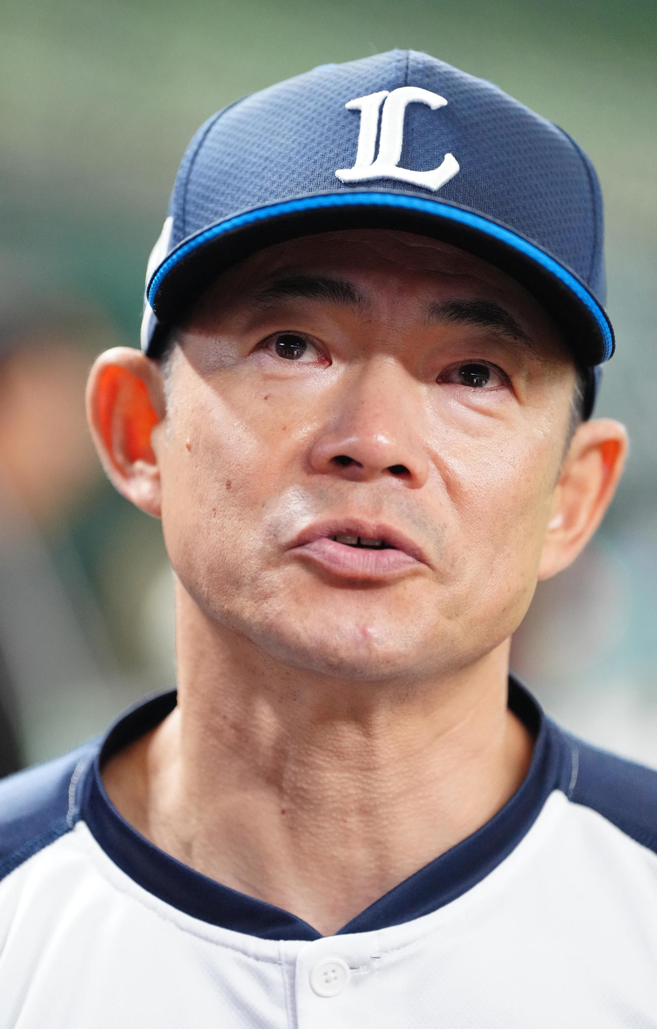 西武対ヤクルト　試合前、長嶋茂雄さんの死去に伴い、思い出を語る西武仁志コーチ（撮影・江口和貴）