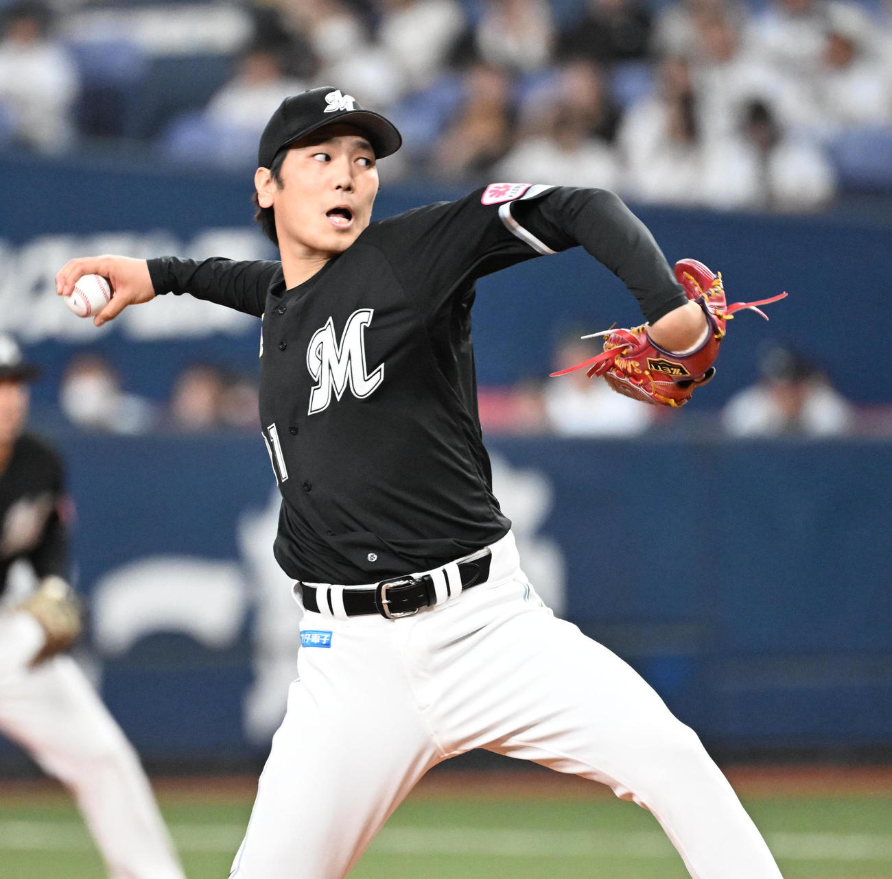 ロッテ石川柊太（2025年5月撮影）