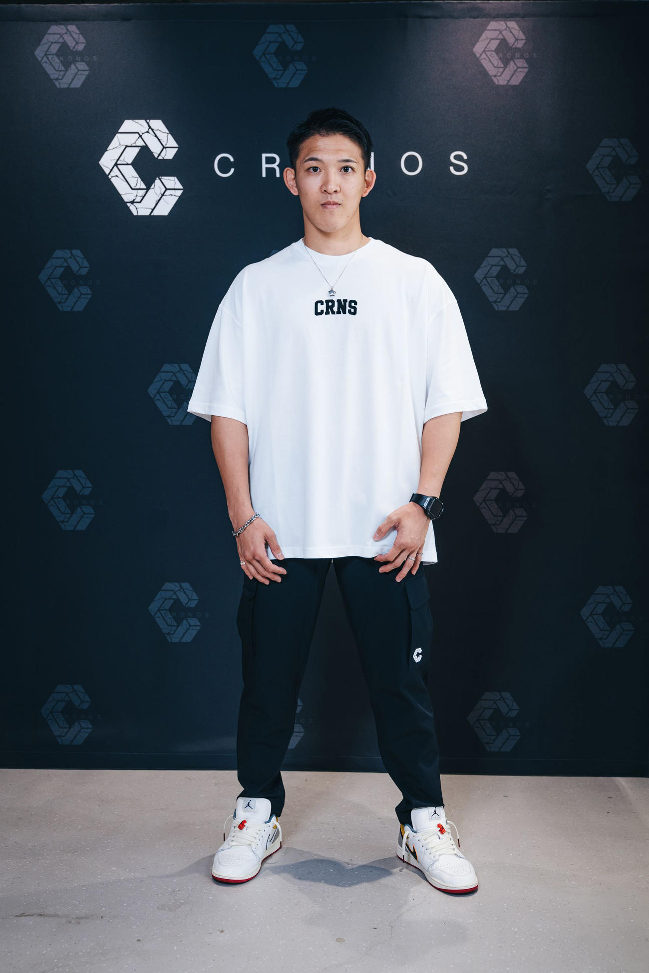 CRONOSオープニングイベントに来場した野杁正明（CRONOS提供写真）