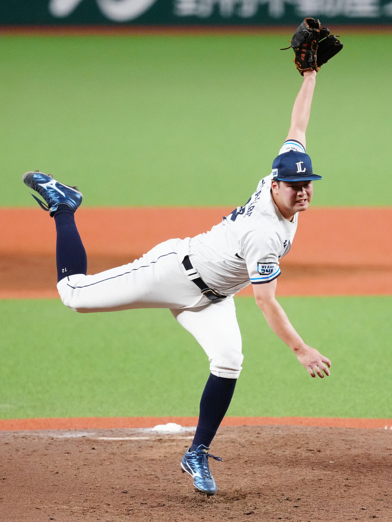 西武対ヤクルト　力投する西武先発の渡辺（撮影・江口和貴）