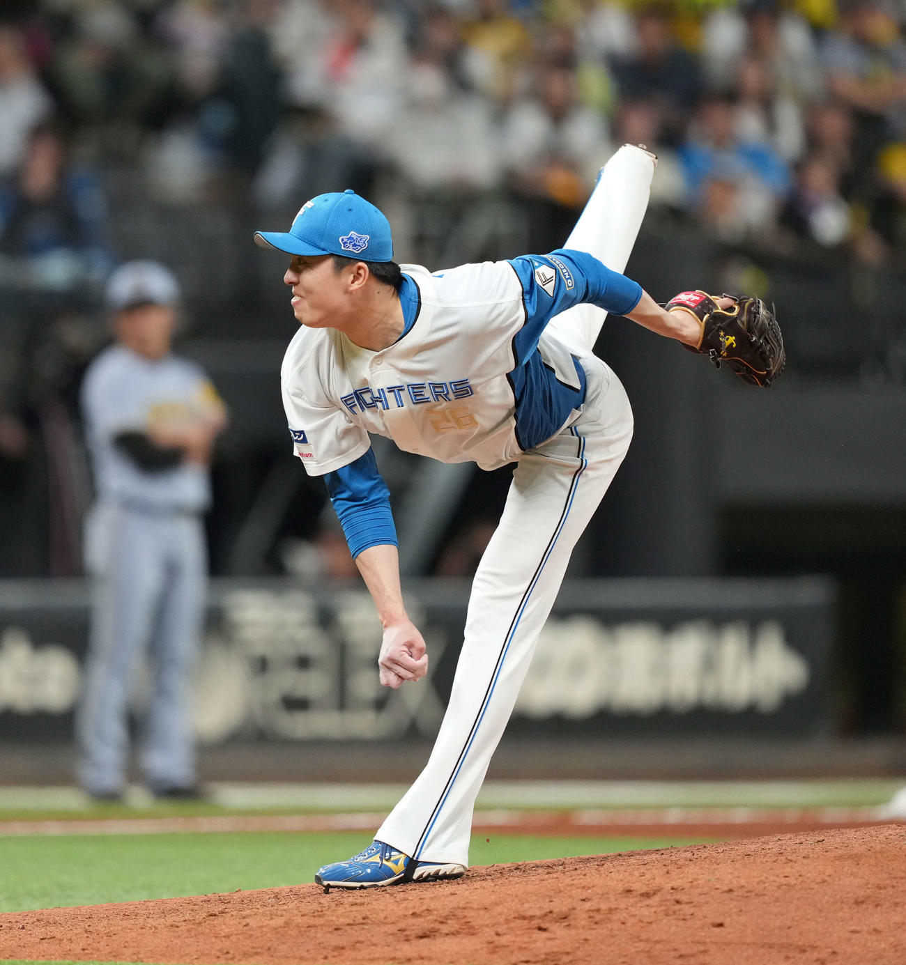 日本ハム対阪神　力投日本ハム田中（撮影・井上学）