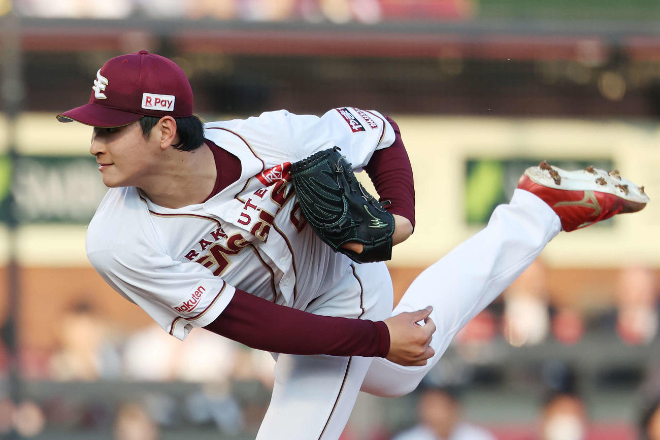 楽天対DeNA　楽天先発の内（撮影・宮地輝）