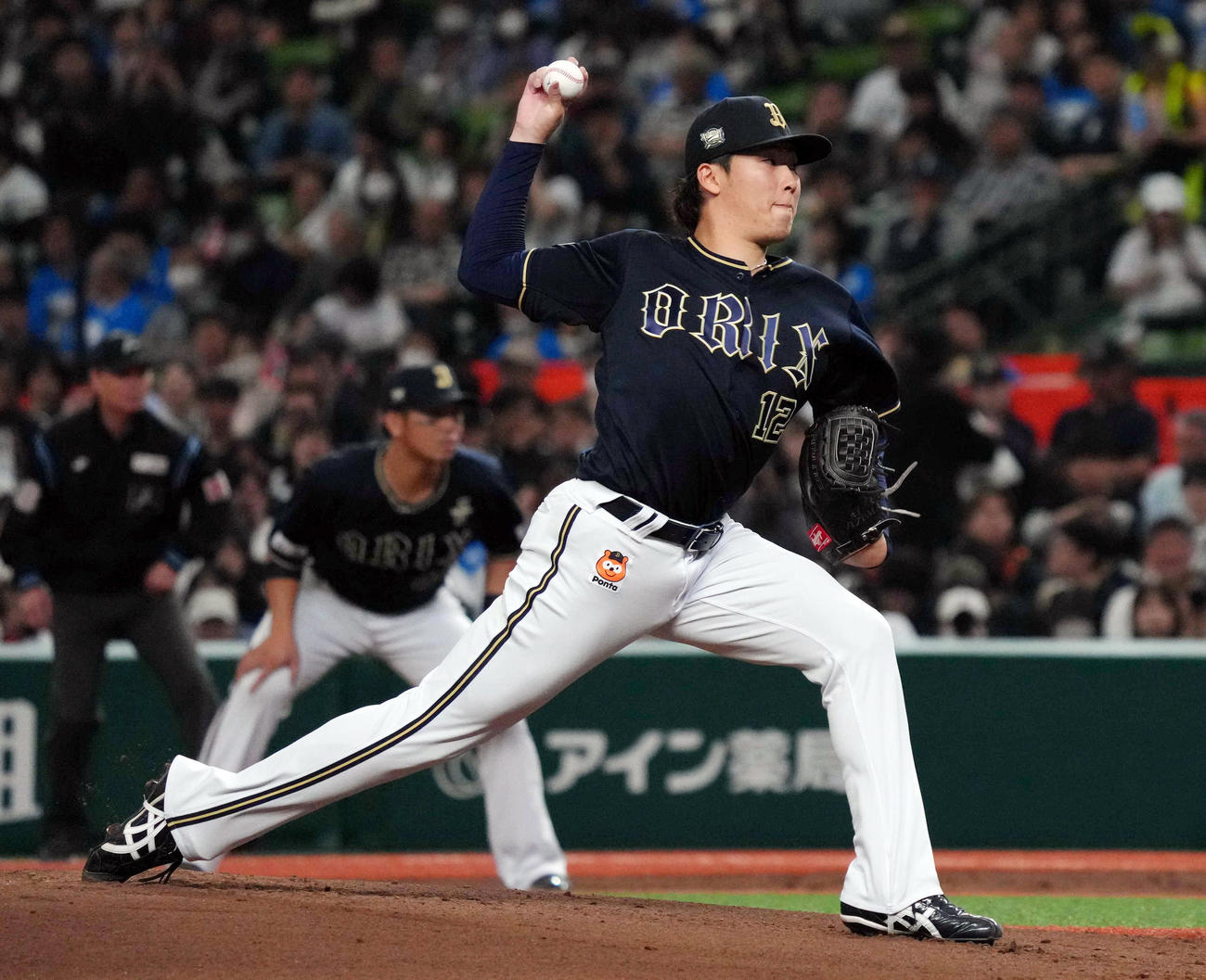 西武対オリックス　オリックス先発の東（撮影・狩俣裕三）