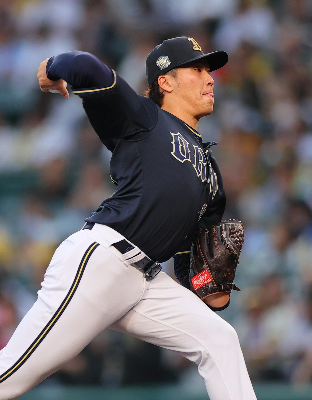 阪神対オリックス　オリックス先発の東（撮影・上山淳一）