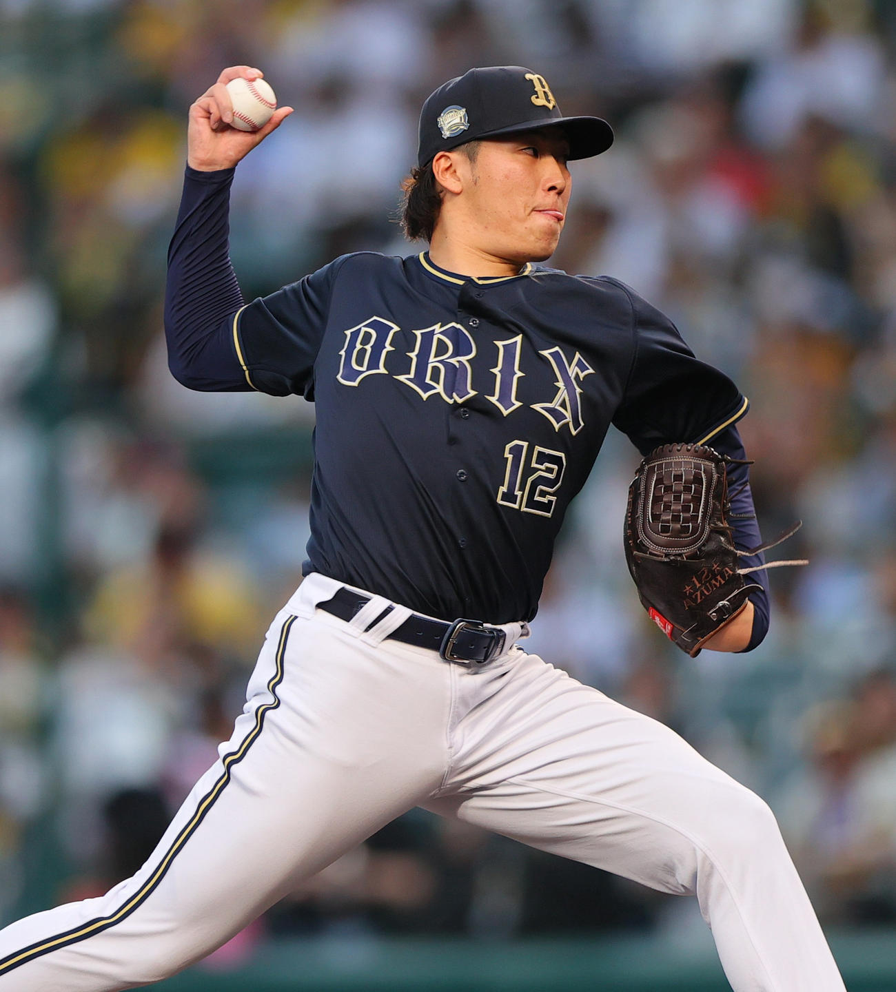 阪神対オリックス　オリックス先発の東（撮影・上山淳一）