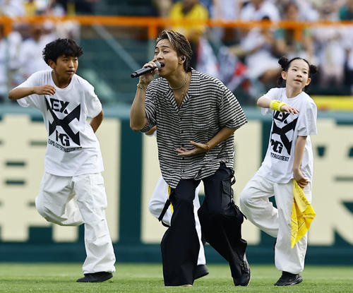 阪神】EXILE TAKAHIROが甲子園登場「一生の宝物」熊谷敬宥に親近感