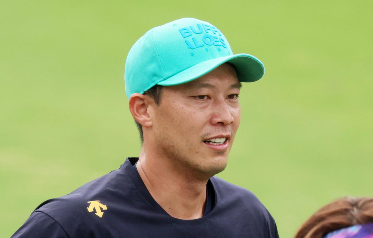 オリックス岩崎翔（2025年6月6日撮影）