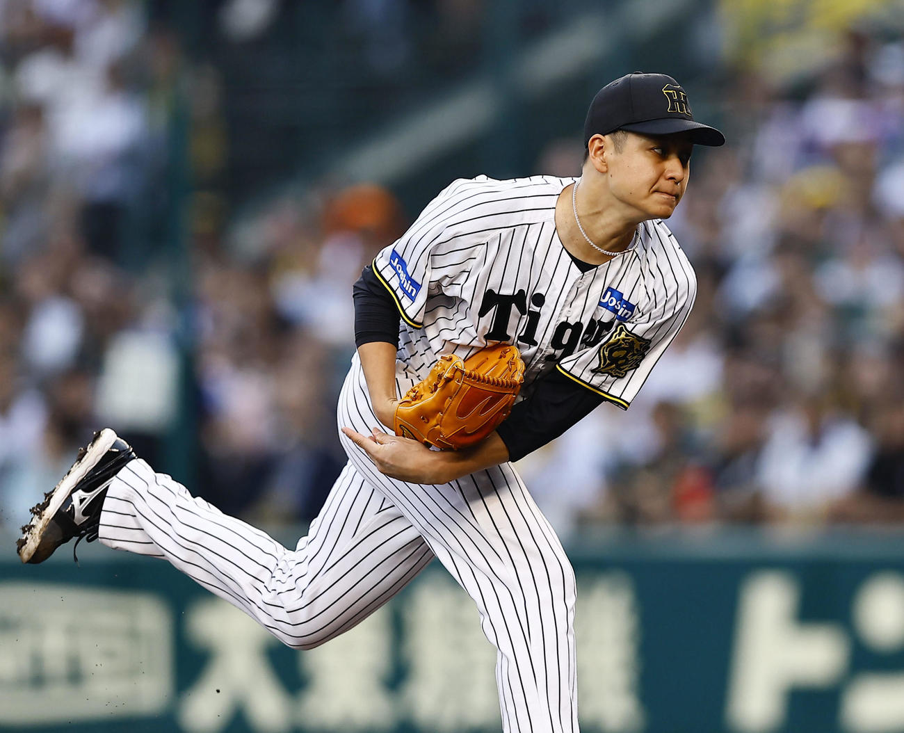 阪神対オリックス　阪神先発の大竹（撮影・藤尾明華）