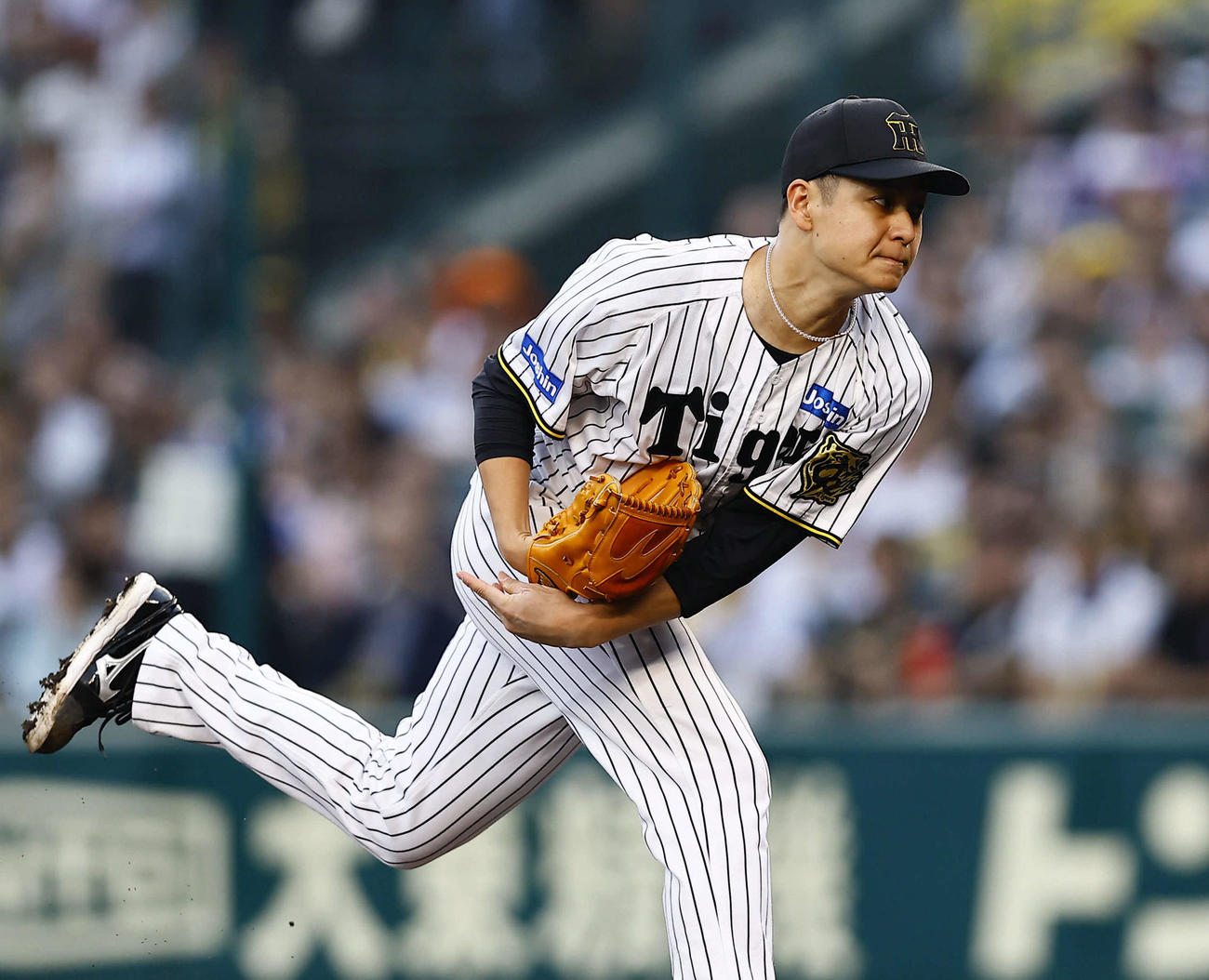 阪神対オリックス　阪神先発の大竹（撮影・藤尾明華）