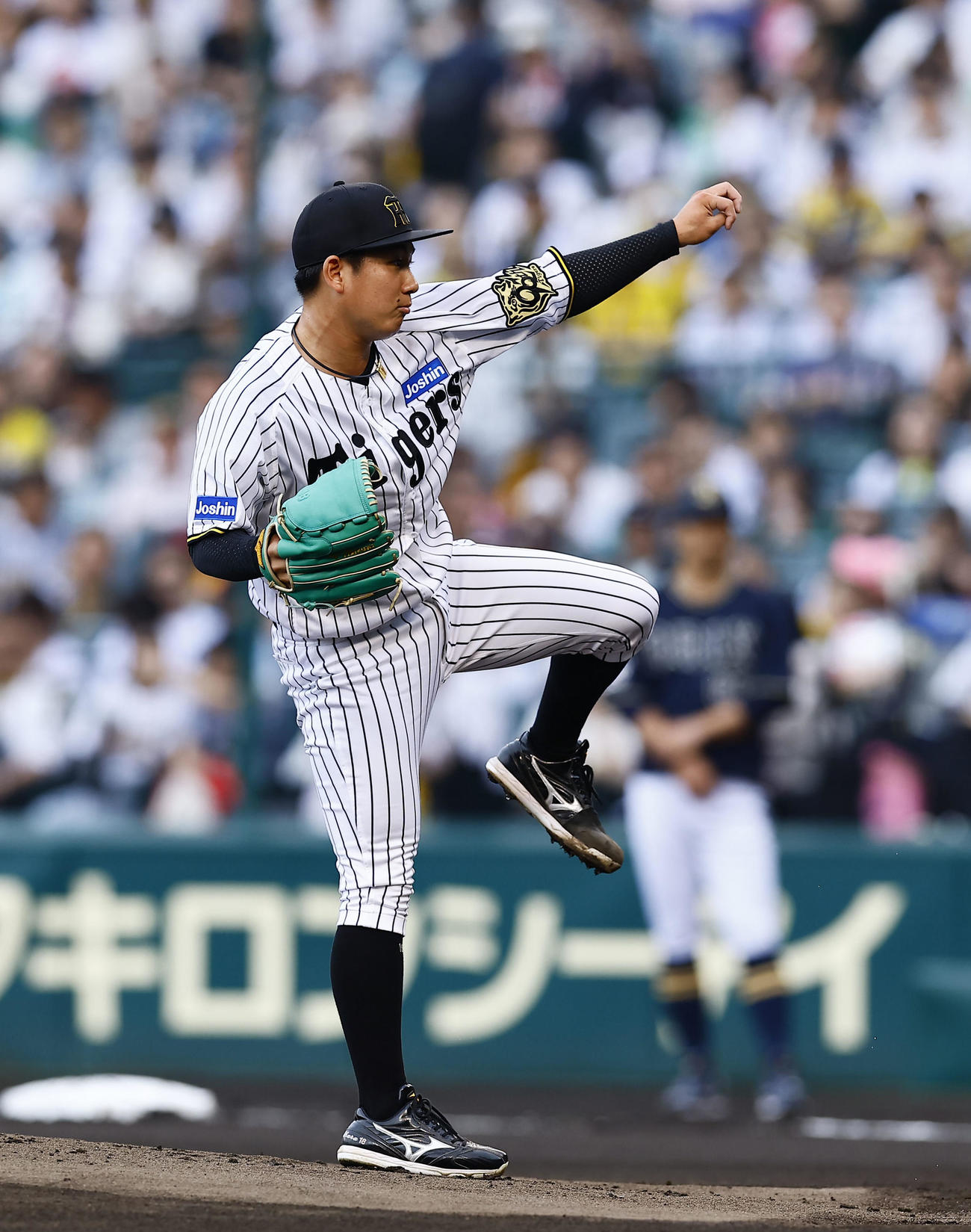 阪神対オリックス　阪神先発の伊原（撮影・藤尾明華）