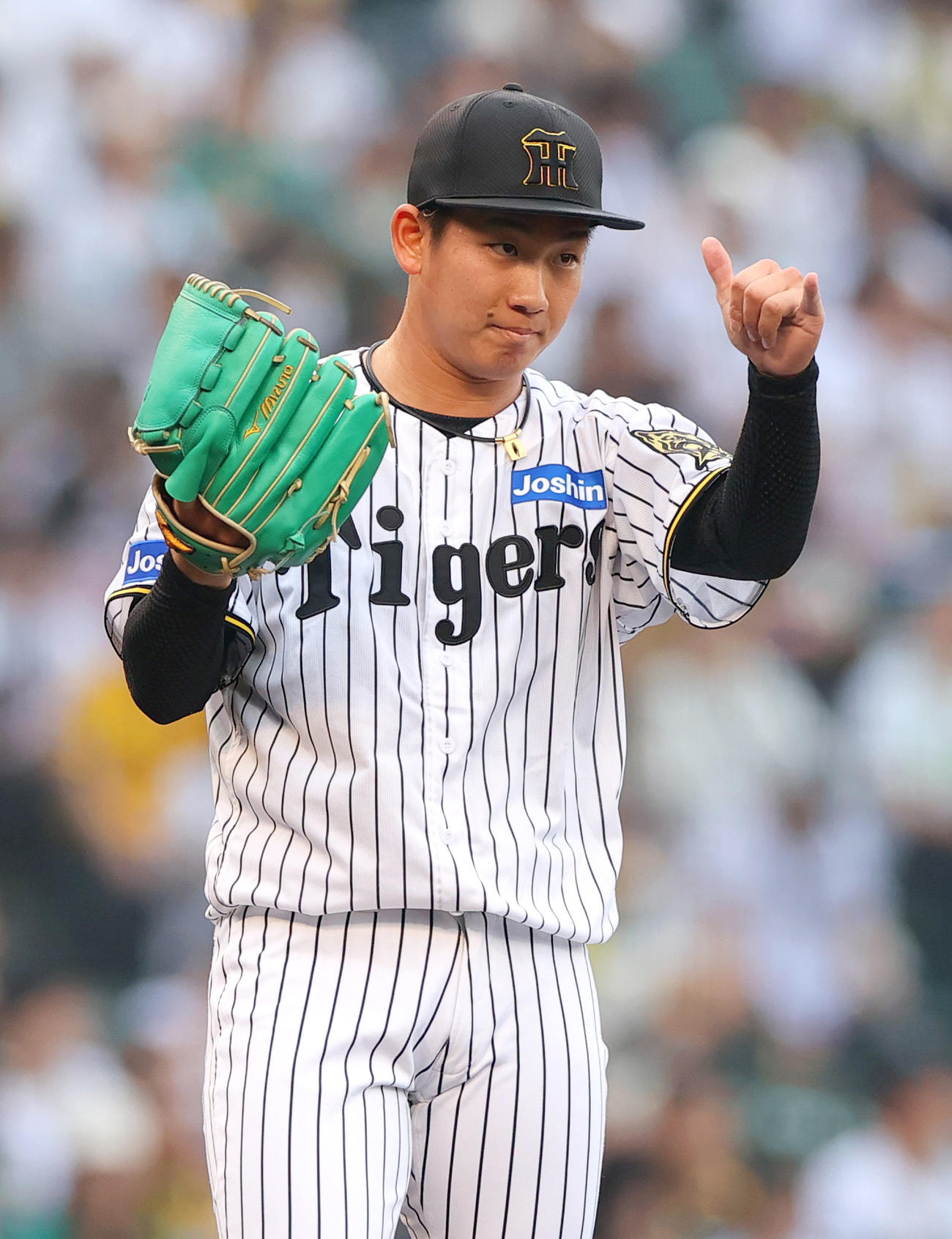 阪神対オリックス　阪神先発の伊原（撮影・上山淳一）
