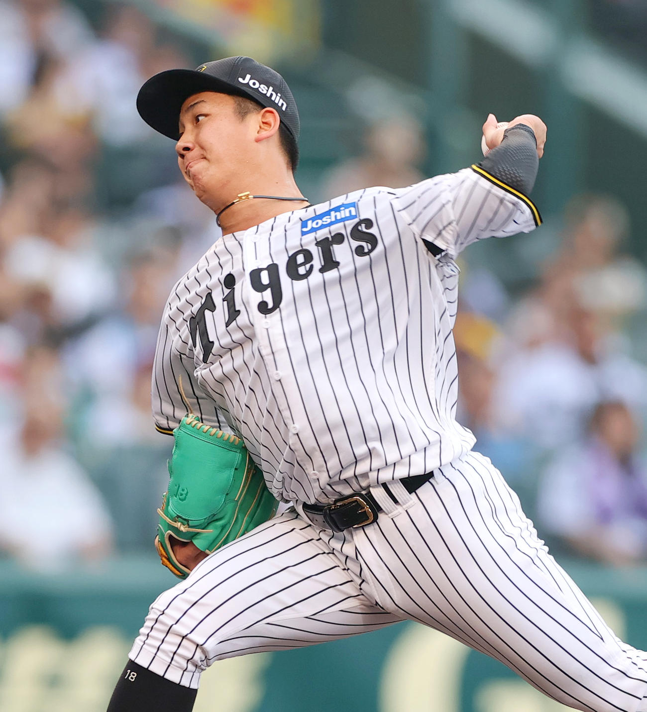 阪神対オリックス　阪神先発の伊原（撮影・上山淳一）