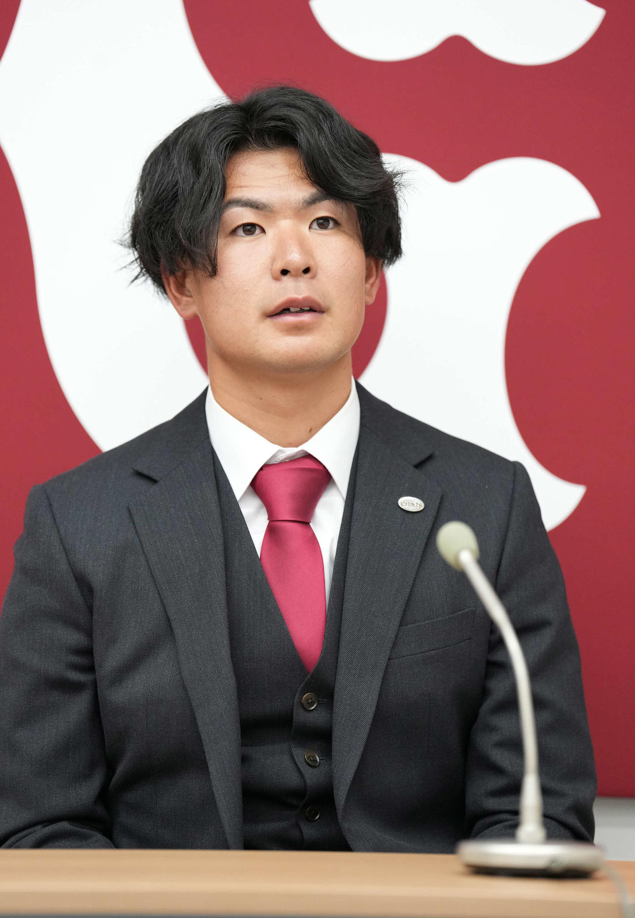 巨人山田龍聖（2024年12月25日撮影）