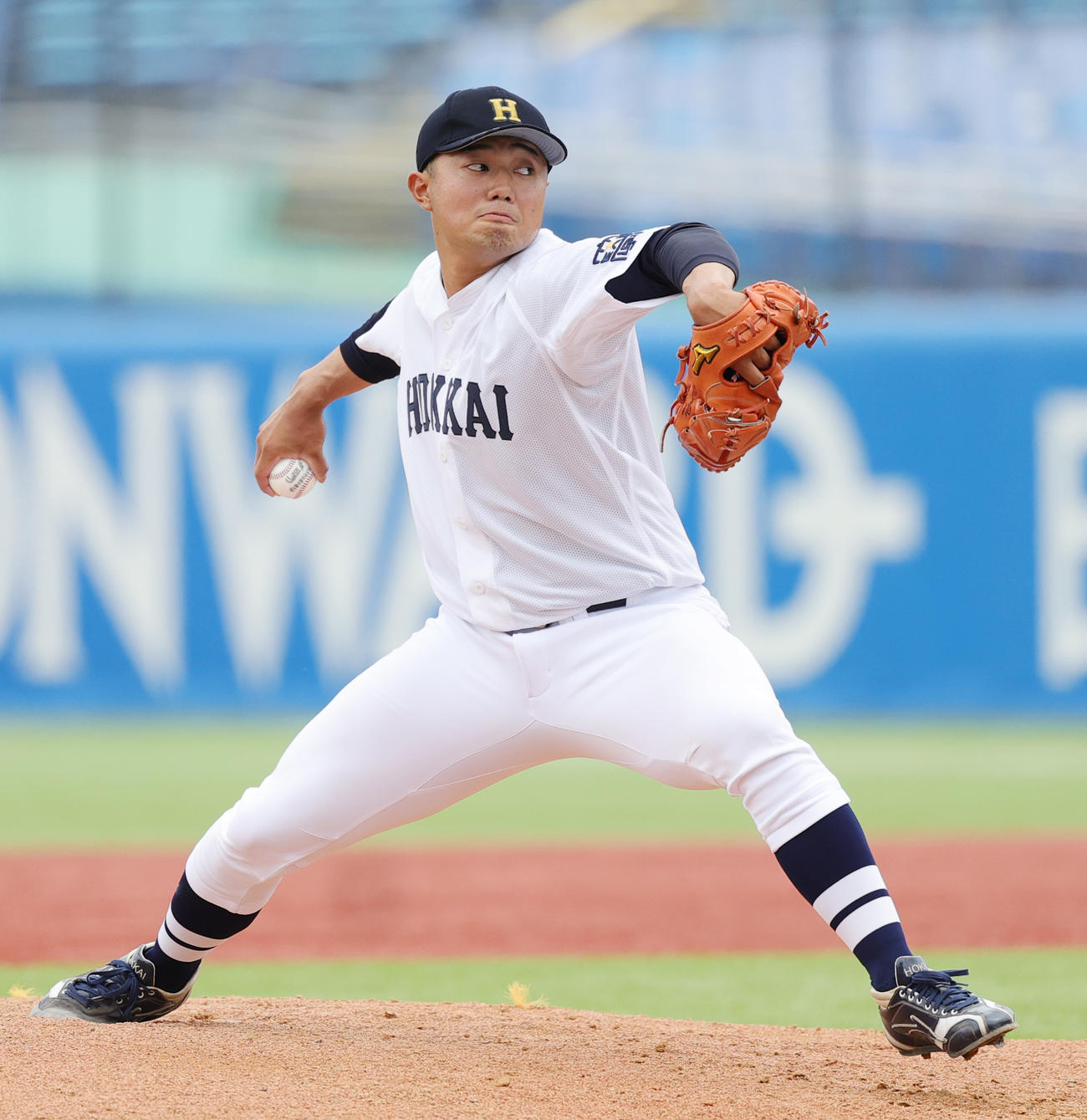 北海学園大対上武大　北海学園大先発の工藤（撮影・野上伸悟）