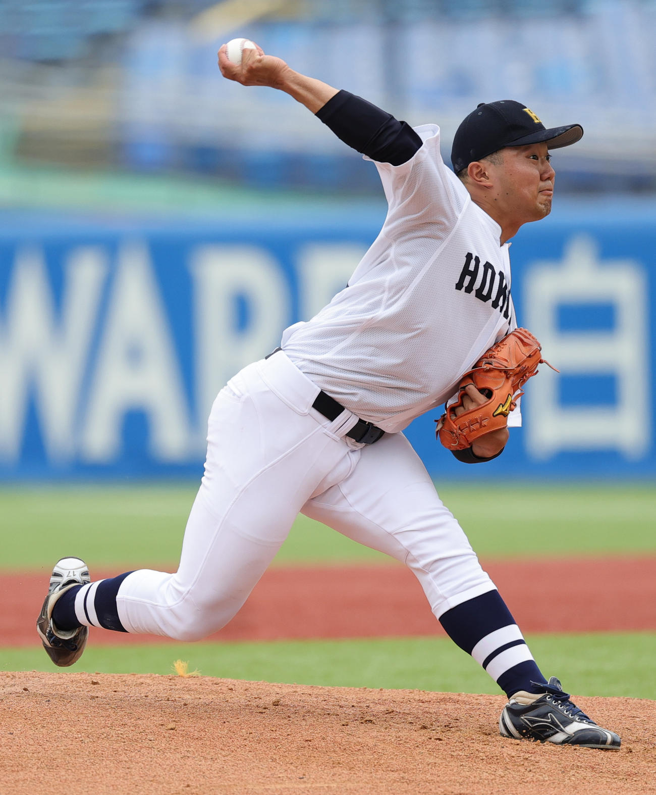 北海学園大対上武大　北海学園大先発の工藤（撮影・野上伸悟）